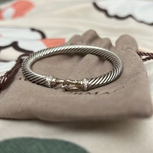 Cable Buckle Bracelet with Diamond David Yurman